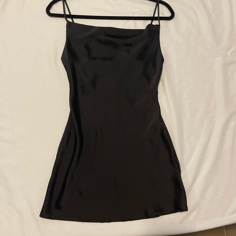 Black Silk Mini Dress size XS